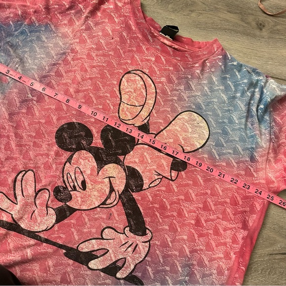 90s vintage Mickey tie dye texture tee - Picture 4 of 4